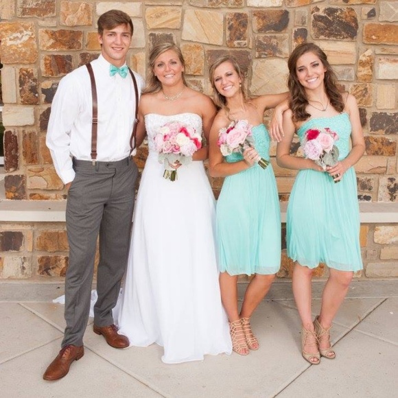 cheap spa blue bridesmaid dresses